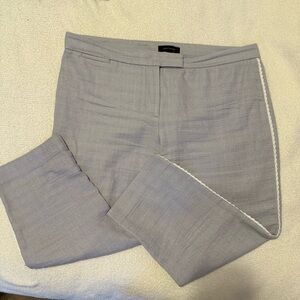 Ann Taylor crop pants, blue w/white piping, size 12